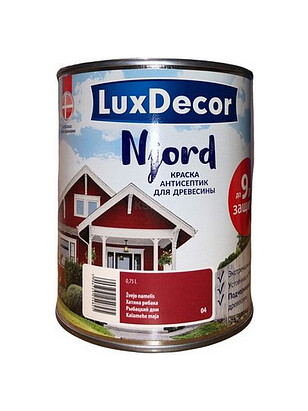 Краска LuxDecor Njord антисептик д/древесины Рыбацкий дом, 0,75л 238x286 в Материке