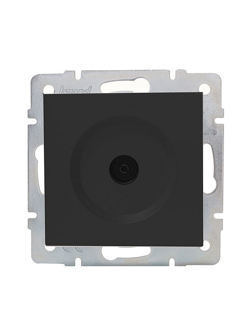 Розетка ТВ Lezard VESNA черный 495x660 Розетка ТВ Lezard VESNA черный 495x660 в Материке