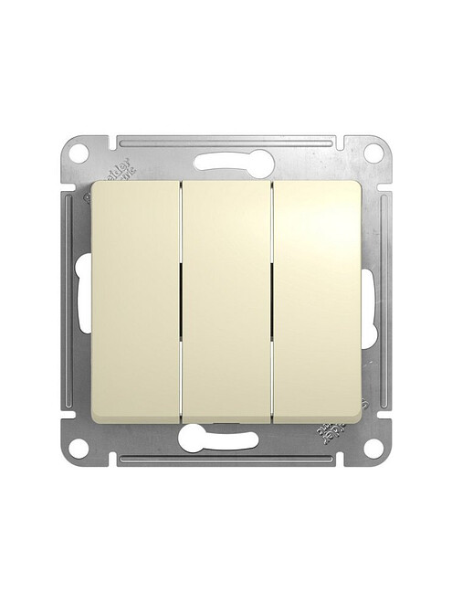 Выключатель SE GLOSSA GSL000231 3кл. беж. 495x660 Выключатель SE GLOSSA GSL000231 3кл. беж. 495x660 в Материке