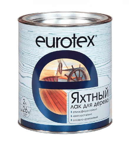 Лак Eurotex яхтный глянцевый, 2л 438x503 в Материке