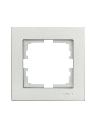 Рамка Lezard VESNA 1мест. платина 238x286 в Материке