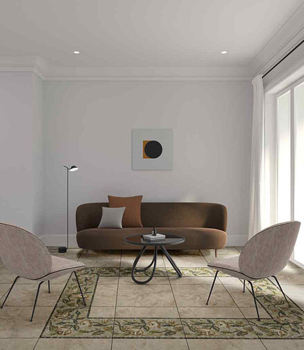 Керамогранит Beryoza Ceramica TRIANON 50х50 см 1,5 м2 цвет натурал 438x503 в Материке