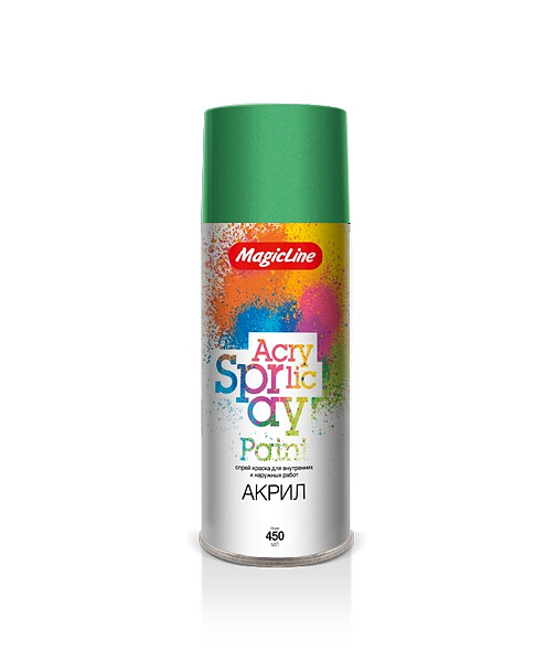Краска аэроз. MagicLine акрил. RAL6032 зеленый лист, 265г 495x660 Краска аэроз. MagicLine акрил. RAL6032 зеленый лист, 265г 495x660 в Материке