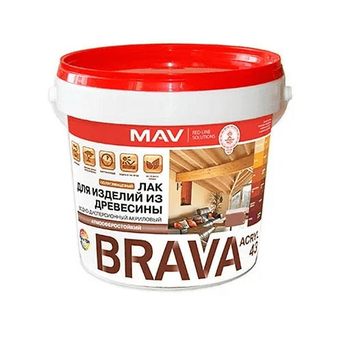 Лак BRAVA ВД-АК-1043 защитно-декор.полуглянцевый, 1кг 495x660 Лак BRAVA ВД-АК-1043 защитно-декор.полуглянцевый, 1кг 495x660 в Материке
