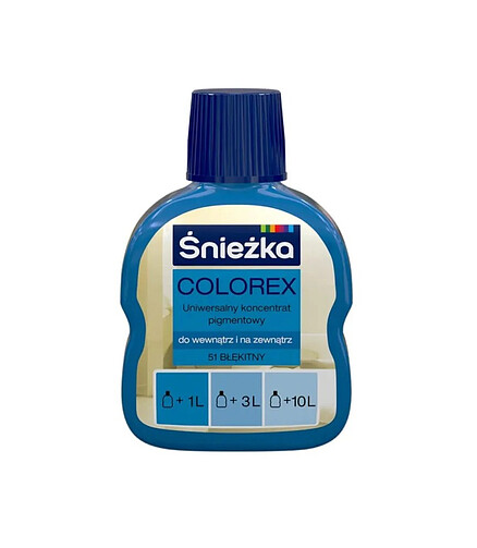 Краситель SNIEZKA Colorex №51 голубой 100мл 438x503 в Материке