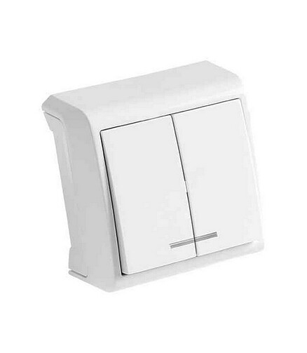 Выключатель Viko VERA 90681050 2кл. подсв. белый 438x503 в Материке