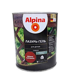 Лазурь-гель ALPINA алкидый для дерева шелк/матовый рябина 0,75л