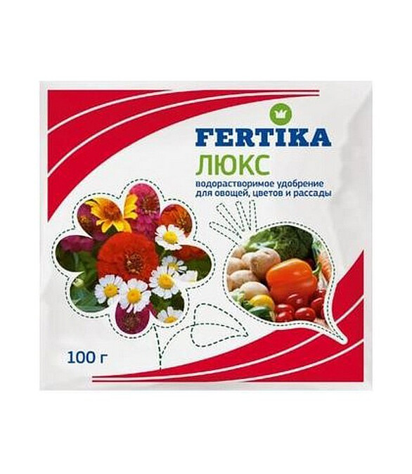 Удобрение FERTIKA минеральное "ЛЮКС КРИСТАЛЛИЧЕСКИЙ" (100г) 586x674 Удобрение FERTIKA минеральное "ЛЮКС КРИСТАЛЛИЧЕСКИЙ" (100г) 586x674 в Материке