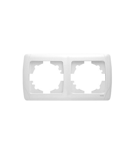 Рамка Viko CARMEN 90571102 2мест. белый 438x503 в Материке