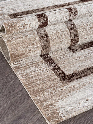 Ковер ARMINA 04043B Dark Brown 160*300 238x286 в Материке - Вариант 2