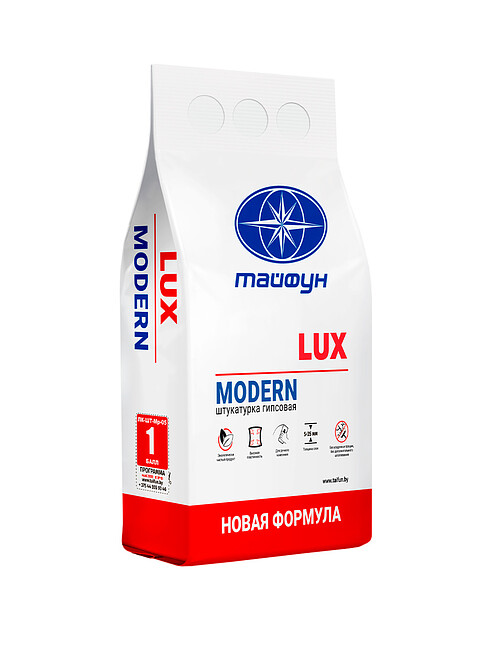 Штукатурка Тайфун LUX MODERN гипсовая, 5кг 495x660 Штукатурка Тайфун LUX MODERN гипсовая, 5кг 495x660 в Материке