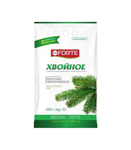 Удобрение BONA FORTE Хвойное (2кг) 438x503 в Материке