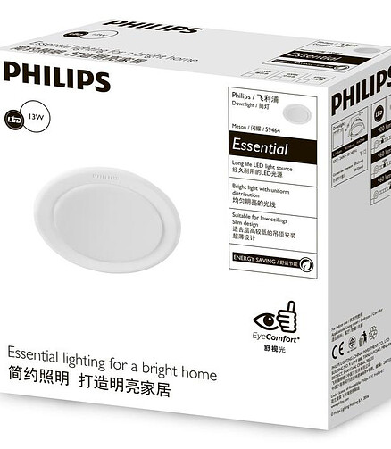 Светильник встраив. светодиод. PHILIPS 59464 MESON 125 13W/4000K 438x503 в Материке - Вариант 2