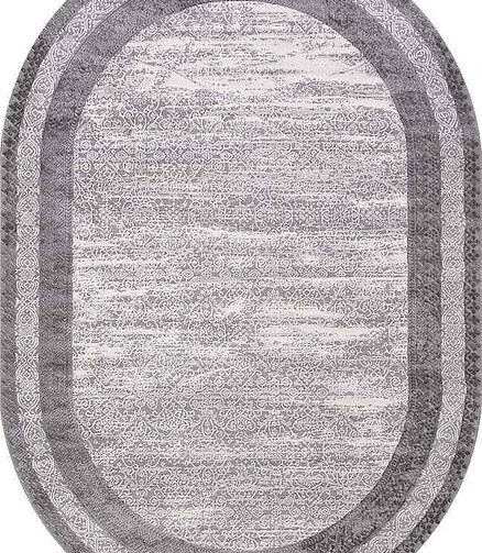 Ковер ARMINA 04041G Grey/Grey 160*230, овал 438x503 в Материке
