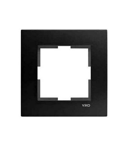 Рамка Viko NOVELLA 92190651 1мест. черный 438x503 в Материке