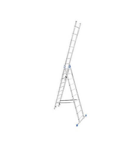 Лестница универсальная LadderBel алюмин. 3-секционная 10 ступ. LS310 438x503 в Материке