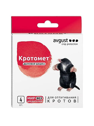 Шашка дымовая Кротомет AVGUST родентицид (4*30г) 238x286 в Материке