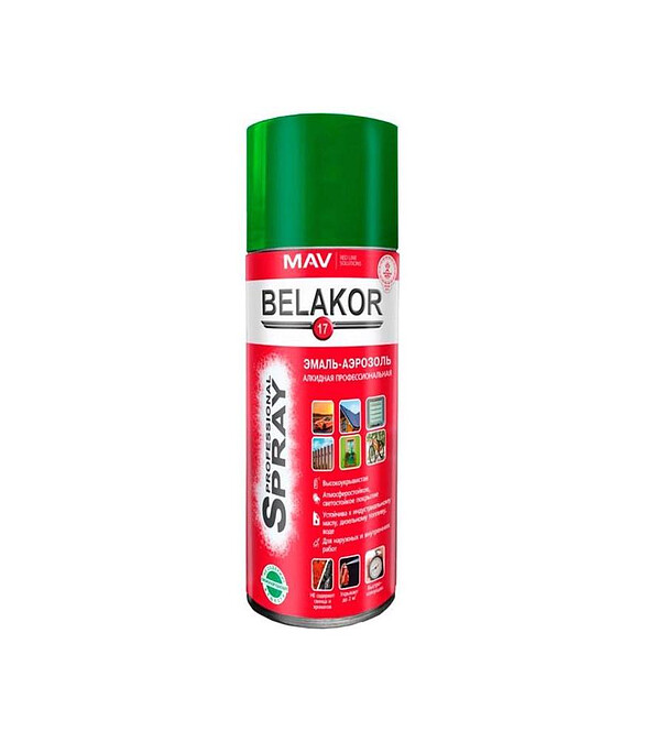 Эмаль BELAKOR17 аэроз. алкид. RAL6029 глянцевая, 520мл 586x674 Эмаль BELAKOR17 аэроз. алкид. RAL6029 глянцевая, 520мл 586x674 в Материке