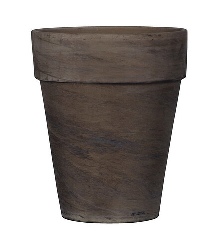 Горшок BASALT XL (17x20см) терракота коричневый T-143-025-17 438x503 в Материке