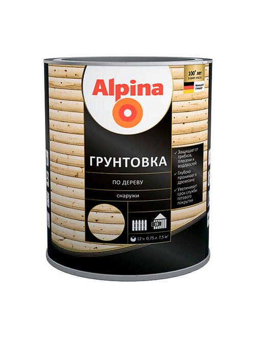 Грунт Alpina защитный по дереву алкидный бесцветный, 0,75л 495x660 Грунт Alpina защитный по дереву алкидный бесцветный, 0,75л 495x660 в Материке