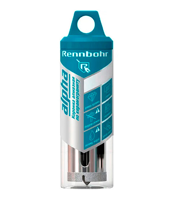 Коронка алмазная по керамограниту RENNBOHR 38мм 586x674 в Материке