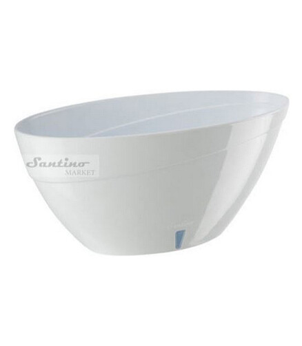 Кашпо CALIPSO с автополивом (35x13см) пластик белый CAL33WHT/WHT 438x503 в Материке