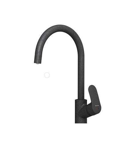 Смеситель LIKE F8007722 (для кухни) на две воды, черный 438x503 в Материке