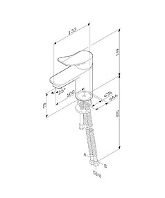 Смеситель X-JOY F85A02133 (для умывальника) белый