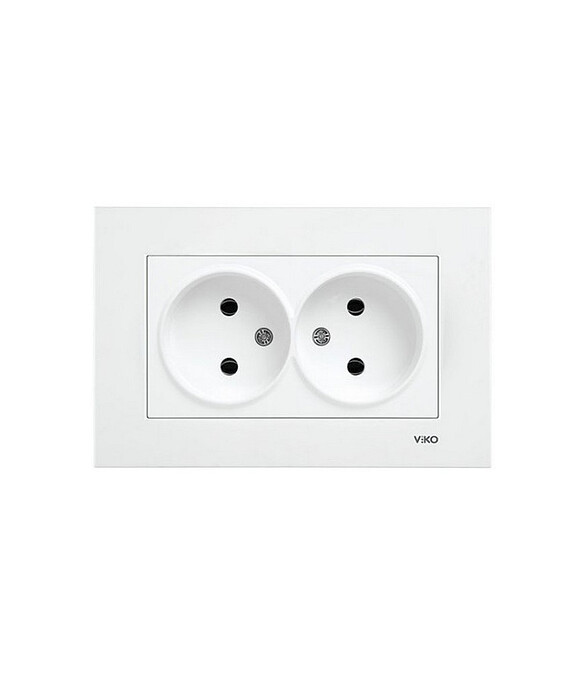 Розетка Viko KARRE 90960055 2мест. белый 586x674 Розетка Viko KARRE 90960055 2мест. белый 586x674 в Материке