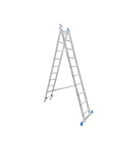 Лестница универсальная LadderBel алюмин. 2- секционная 10-ступ. 2-х секц. LS210 438x503 в Материке