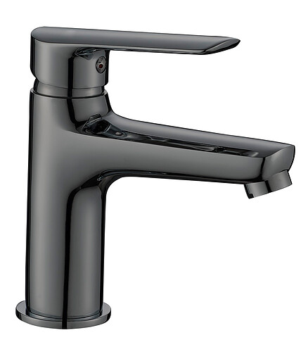 Смеситель BEIRUT GUN METAL BU26GM (для умывальника) 438x503 в Материке