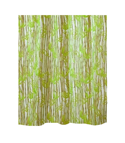Штора для ванной комнаты BAMBOOS БЕЖЕВАЯ 180х200см (100% полиэстр) 438x503 в Материке