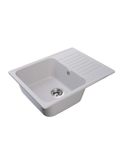 Мойка QUARZ GF-Z 13 (ECO 13), 620х480мм серый (без сифона) 495x660 Мойка QUARZ GF-Z 13 (ECO 13), 620х480мм серый (без сифона) 495x660 в Материке
