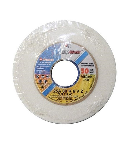 Круг шлифовальный ЛУГА 25А 175х20х32 60K6V50 438x503 в Материке