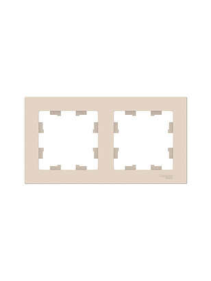 Рамка SE ATLAS Design ATN000202 2мест. беж. 238x286 в Материке