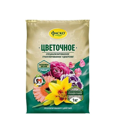 Удобрение для цветов гранулированное минеральное 5М (1кг) ФАСКО 438x503 в Материке
