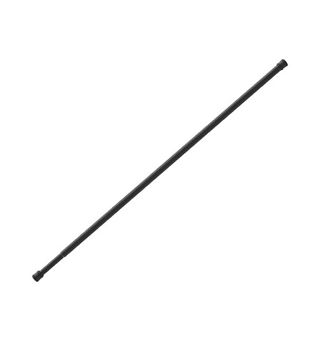 Карниз телескопический 014A200M14, 110-200см черный 438x503 в Материке