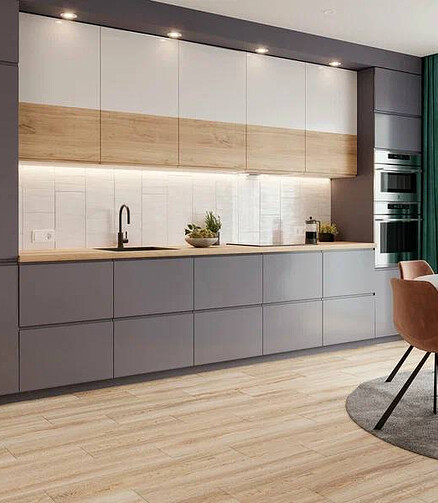 Керамогранит Cersanit WOOD CONCEPT 21,8х89,8 см 1,17 м2 цвет песочный 438x503 в Материке