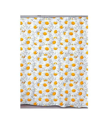 Штора для ванной комнаты CAMOMILE 180х200см (100% полиэстр) 438x503 в Материке