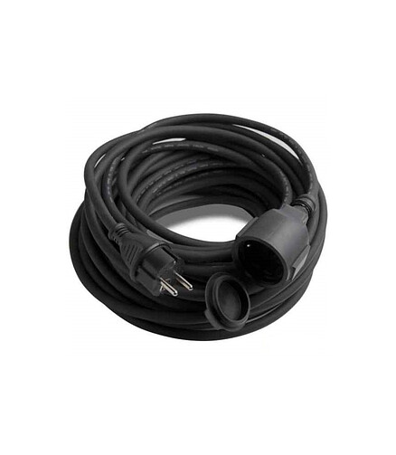 Удлинитель ELECTRALINE 01665 1роз. 10м с/з 3х2,5 IP44 438x503 в Материке