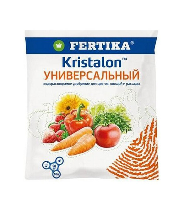 Удобрение FERTIKA Кристалон универсальный, минеральное (20г) 586x674 в Материке