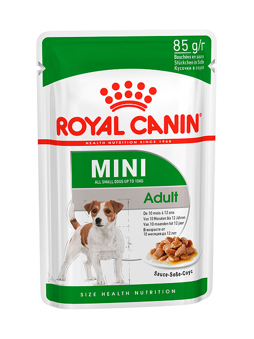 Корм для собак мелких пород Royal Canin Мini Adult кусочки в соусе (85г) 495x660 Корм для собак мелких пород Royal Canin Мini Adult кусочки в соусе (85г) 495x660 в Материке