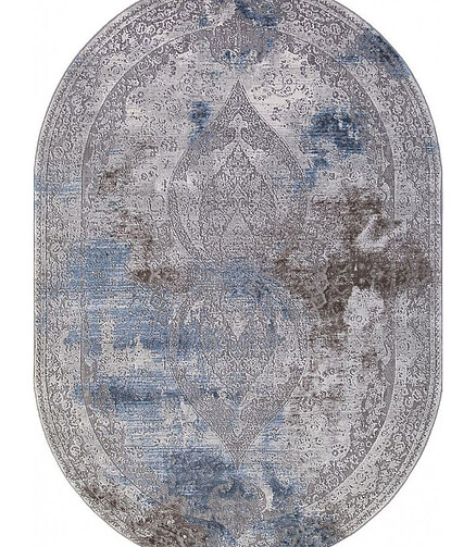 Ковер ARMINA 03879A Blue/Blue 80*150, овал 438x503 в Материке