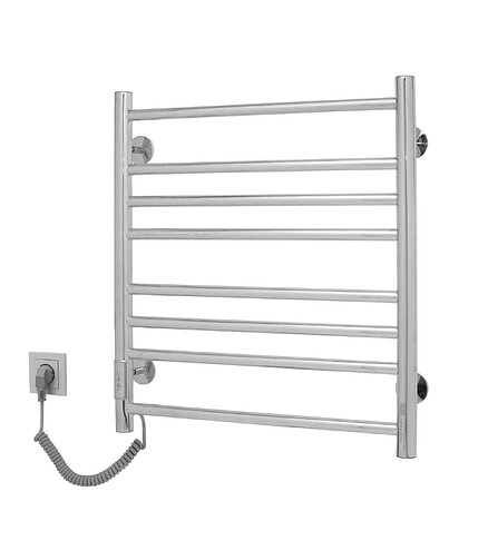 Полотенцесушитель электрический Э2. Л.50x60.Л8(Л) лесенка, ТАЙМЕР, шнур слева 438x503 в Материке - Вариант 2