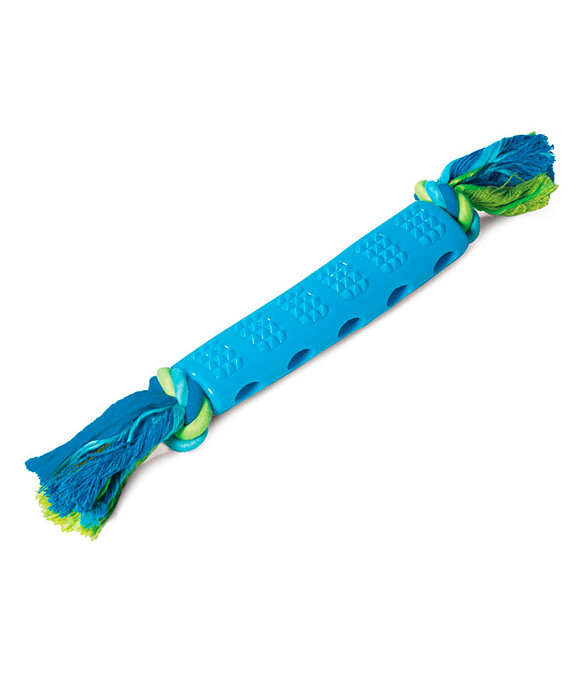 Игрушка для собак Triol "Палка шипованная с верёвкой" резина (18*35 см) 586x674 в Материке