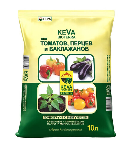 Грунт KEVA BIOTERRA для томатов и перцев (10л) 438x503 в Материке