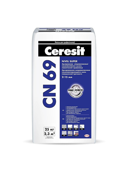 Смесь CERESIT CN 69 самонивелир. 2-15мм, 25кг 495x660 Смесь CERESIT CN 69 самонивелир. 2-15мм, 25кг 495x660 в Материке