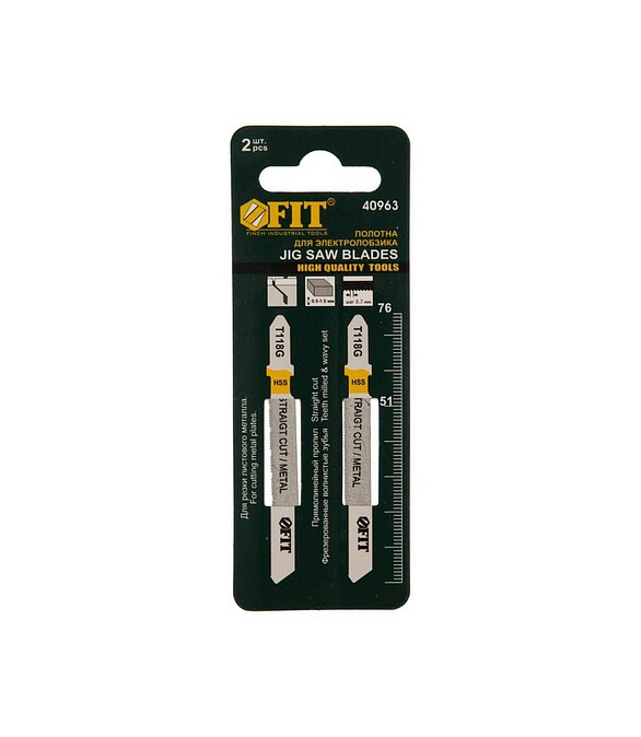 Пилка д/лобзика по металлу FIT T118G 2шт. 586x674 Пилка д/лобзика по металлу FIT T118G 2шт. 586x674 в Материке