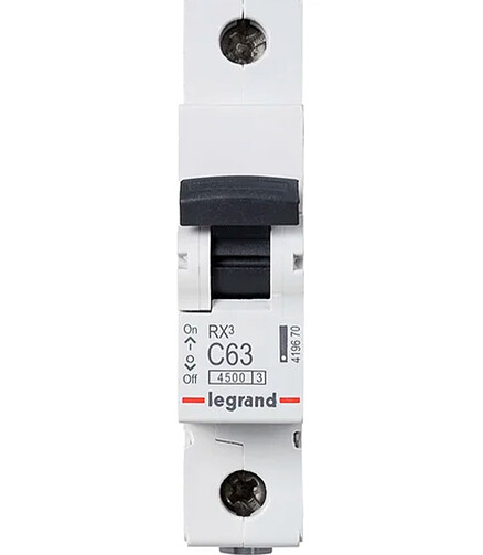 Выключатель автоматический LEGRAND RX3 1П 63A 438x503 в Материке - Вариант 2