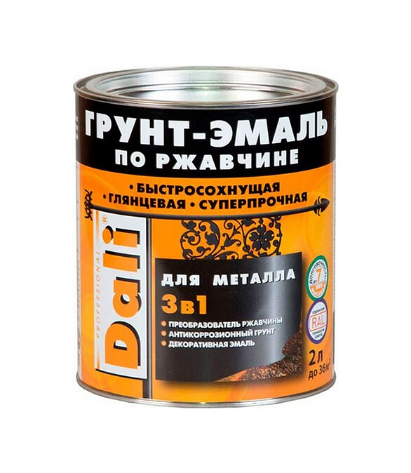 Грунт-эмаль Dali по ржавчине белая, 2л 586x674 Грунт-эмаль Dali по ржавчине белая, 2л 586x674 в Материке